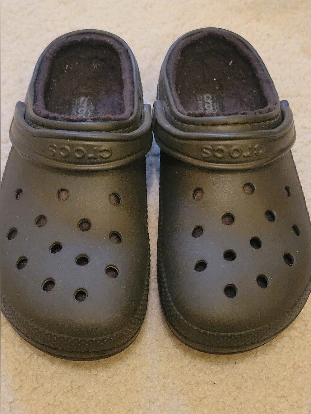 Black Lined Crocs